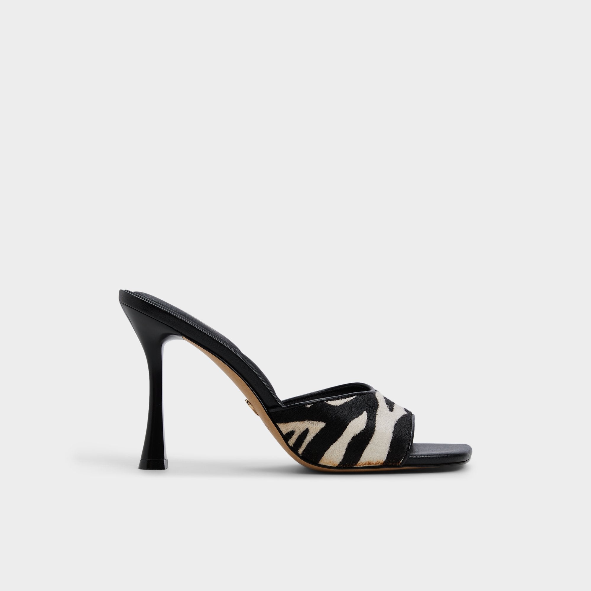 Aldo Evadalia White/Black Women's Heeled mules - Heeled mule Women