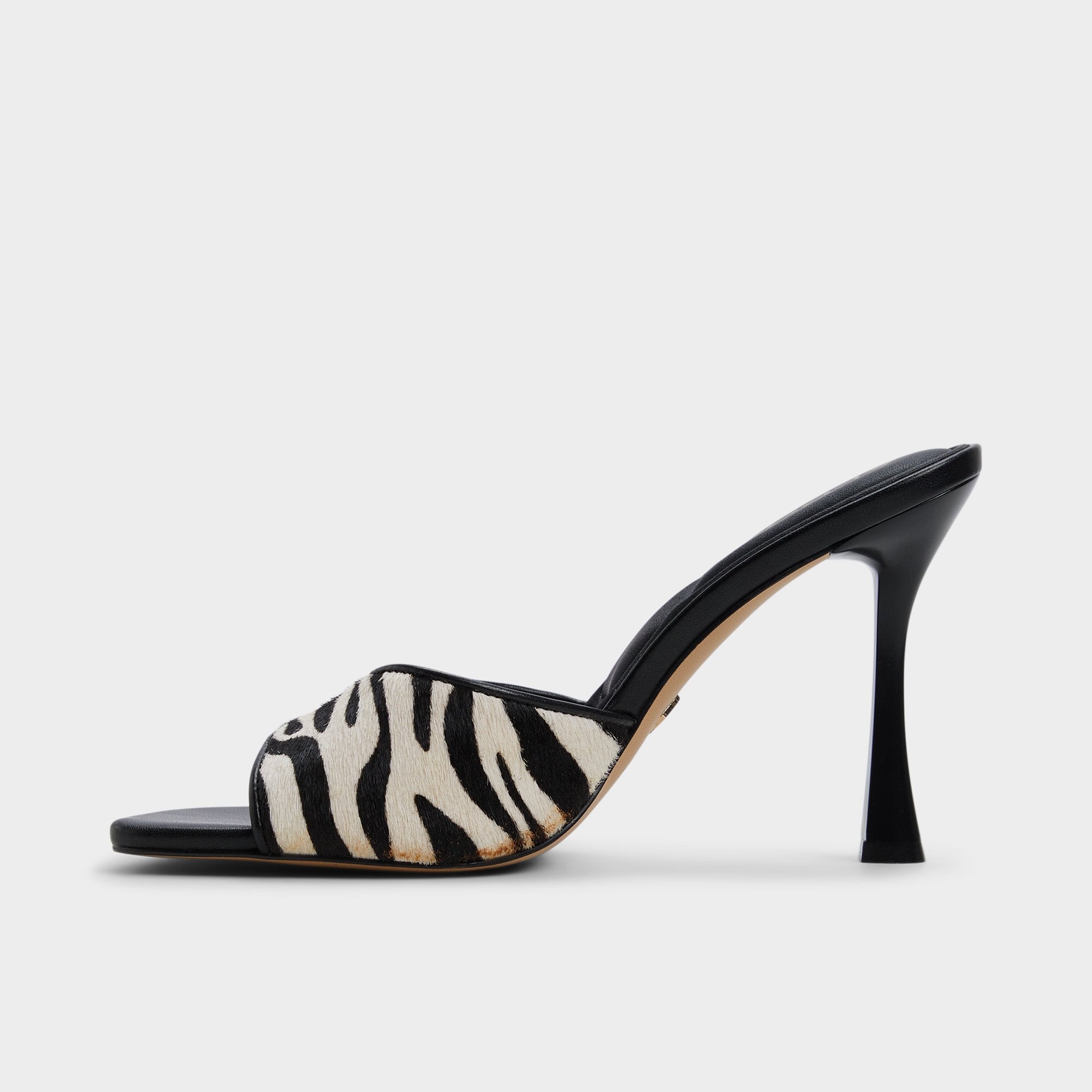 Aldo Evadalia White/Black Women's Heeled mules - Heeled mule Women
