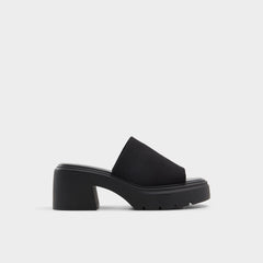 Aldo Harrietta Black Women's Wedges - Heeled mule, Block heel Women