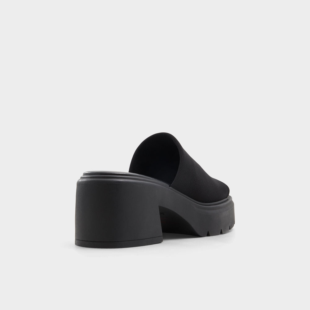Aldo Harrietta Black Women's Wedges - Heeled mule, Block heel Women