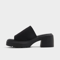 Aldo Harrietta Black Women's Wedges - Heeled mule, Block heel Women