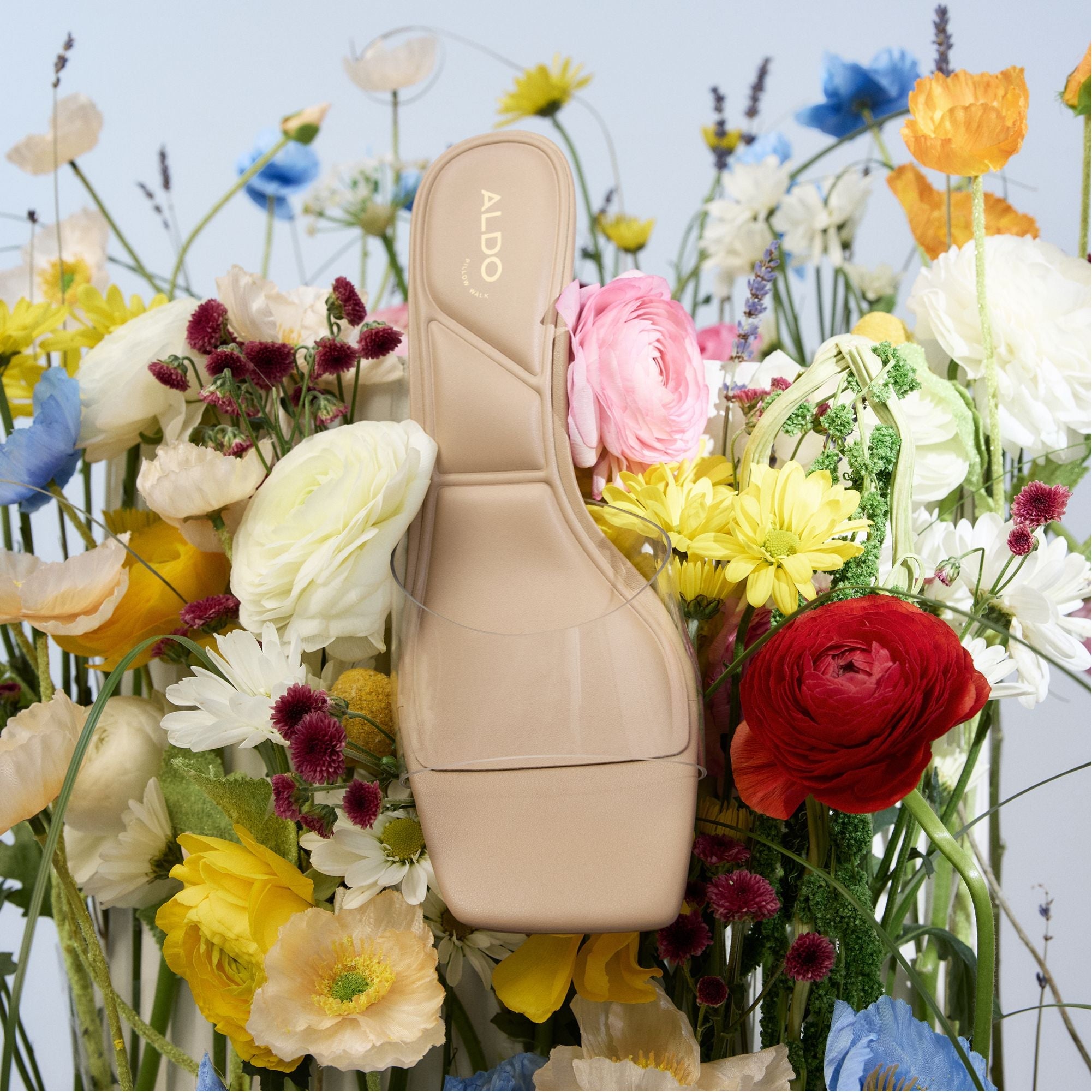 Aldo Enchanting Tan Women's Heeled mules - Heeled mule, Kitten heel Women