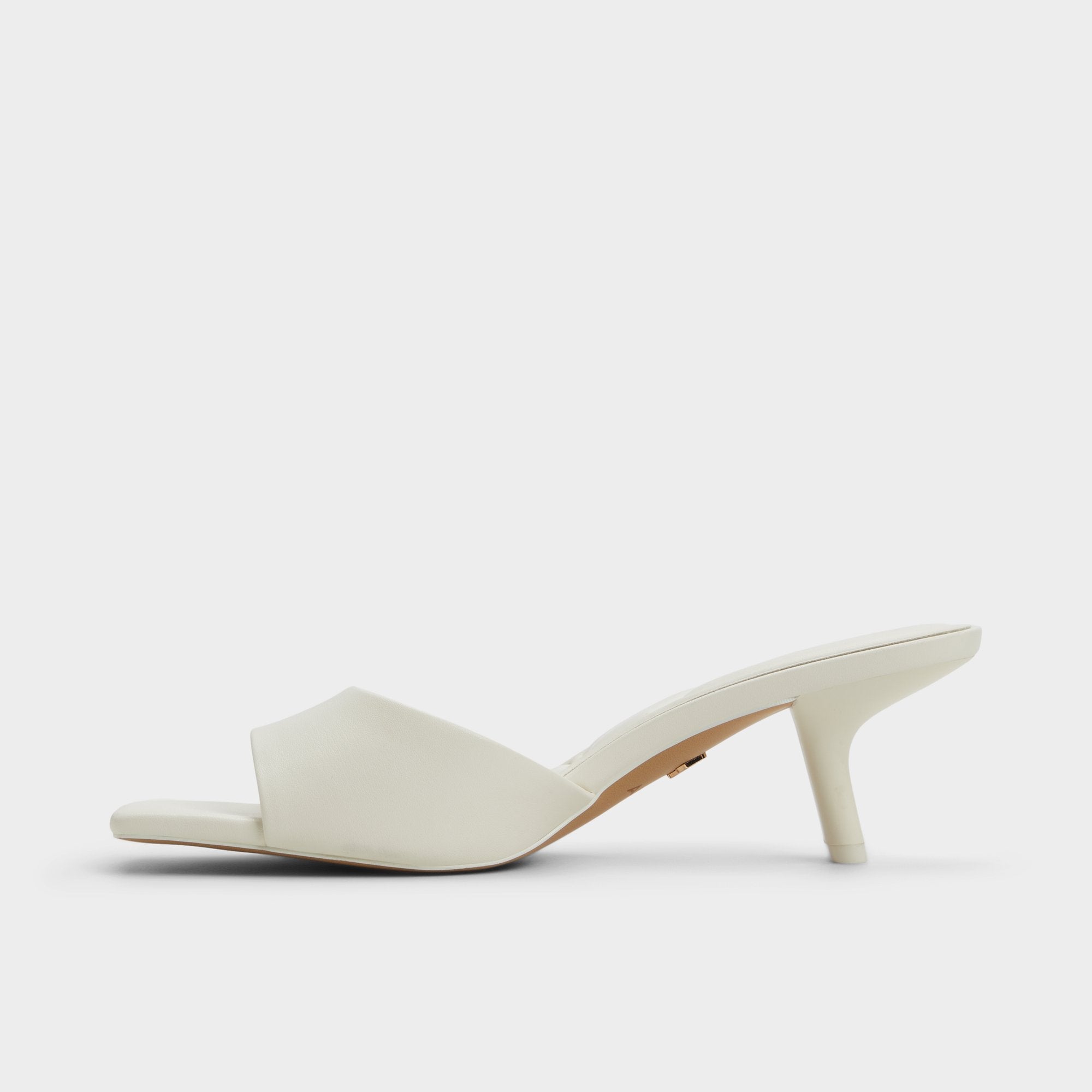 Aldo Enchanting White Women's Heeled mules - Heeled mule, Kitten heel Women