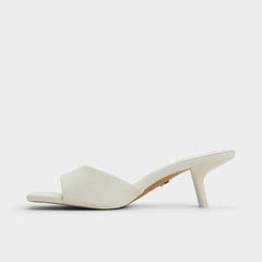 Aldo Enchanting White Women's Heeled mules - Heeled mule, Kitten heel Women