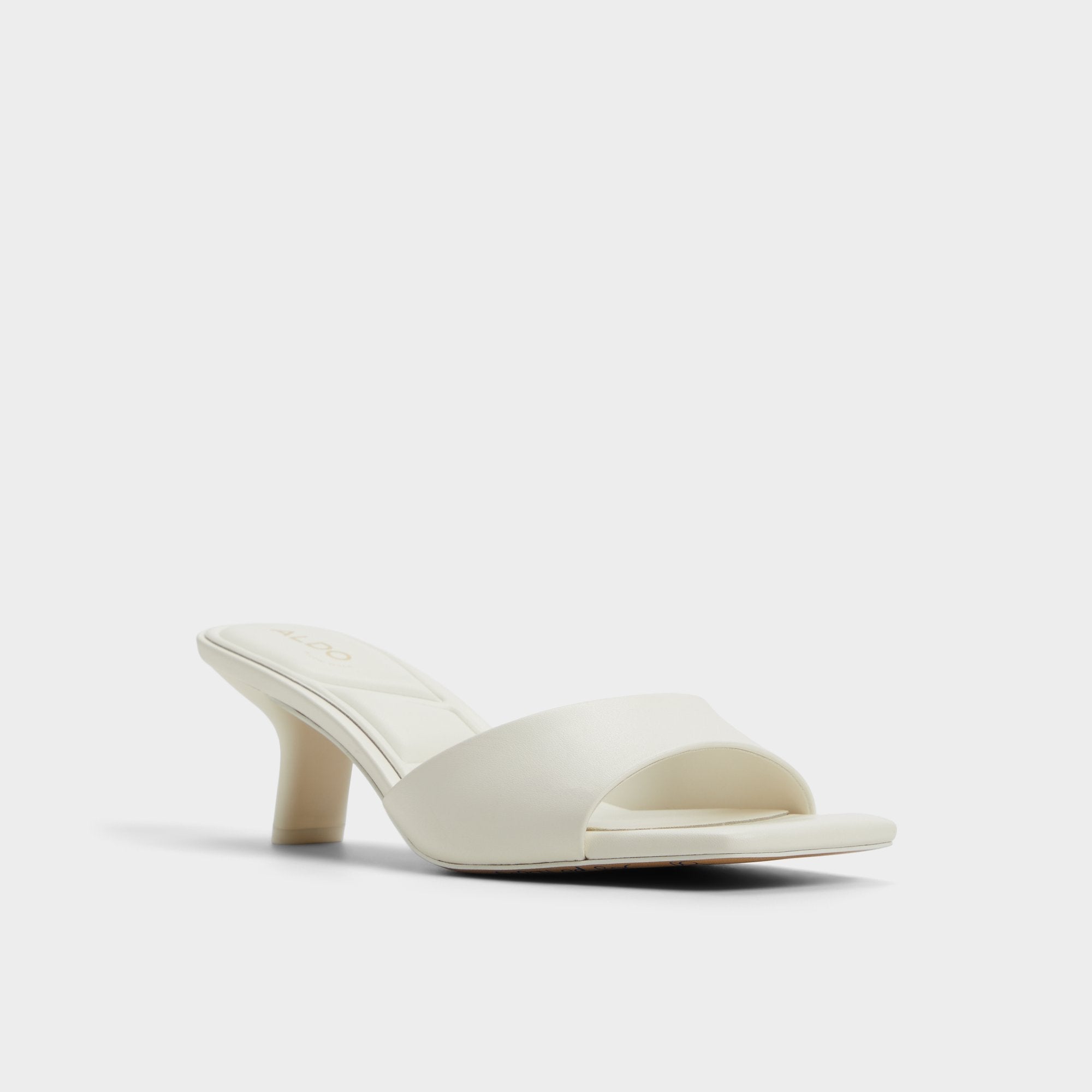 Aldo Enchanting White Women's Heeled mules - Heeled mule, Kitten heel Women