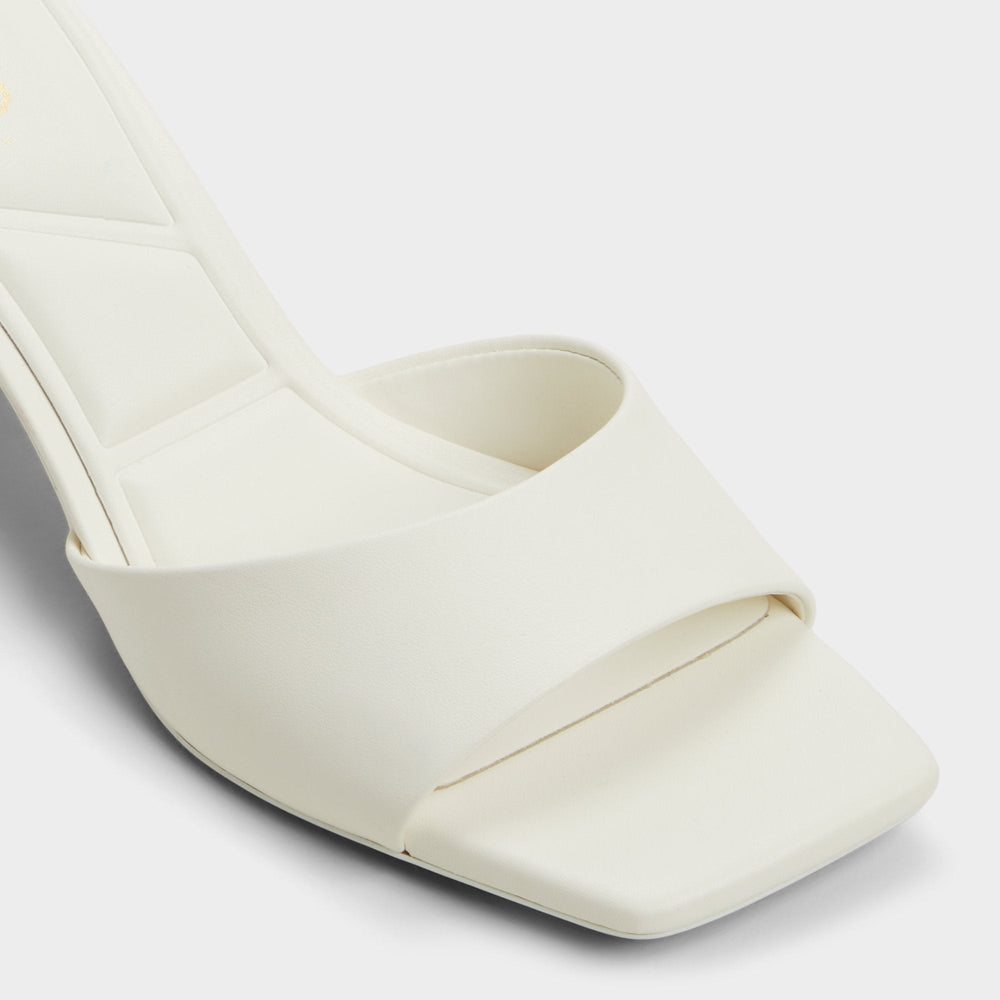Aldo Enchanting White Women's Heeled mules - Heeled mule, Kitten heel Women
