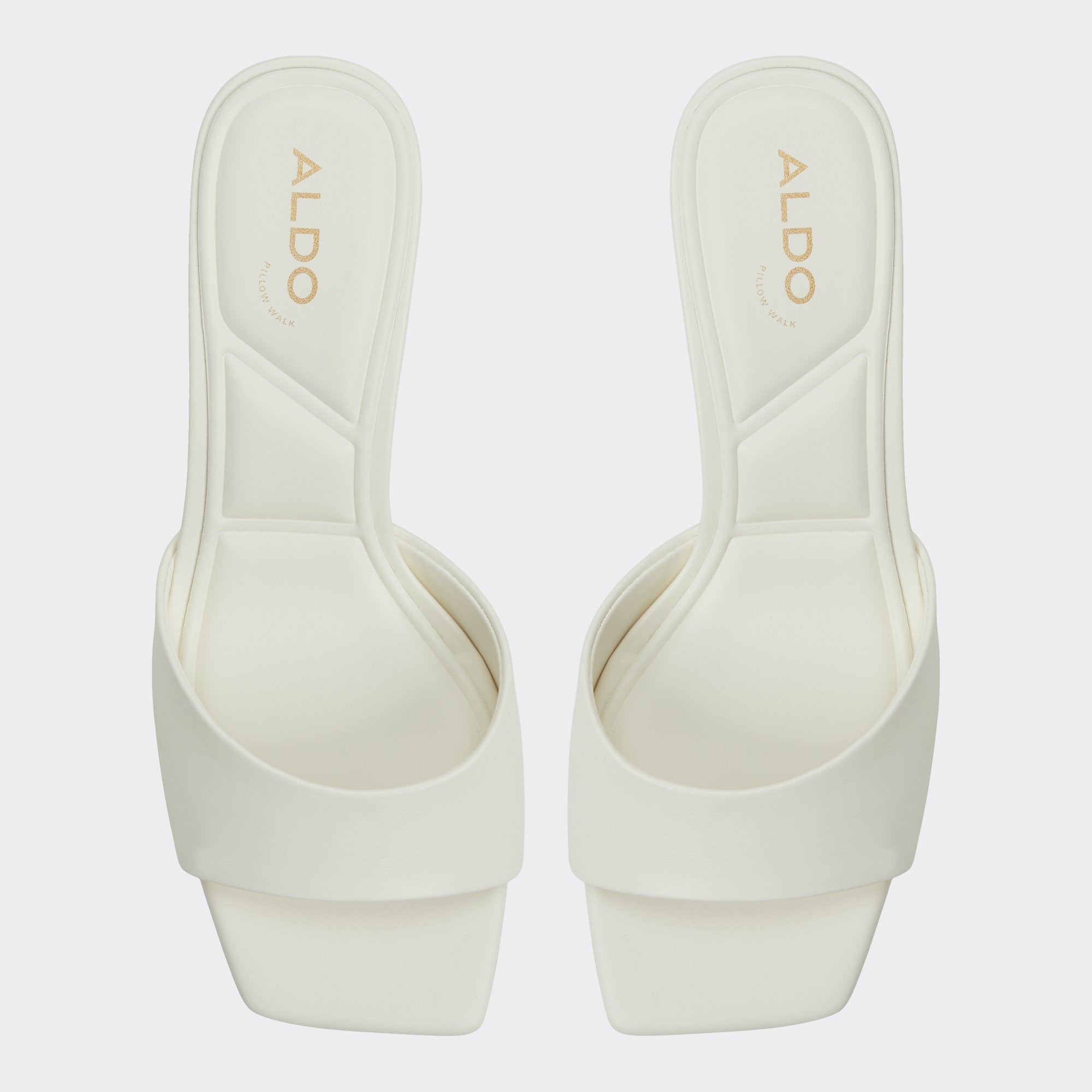 Aldo Enchanting White Women's Heeled mules - Heeled mule, Kitten heel Women