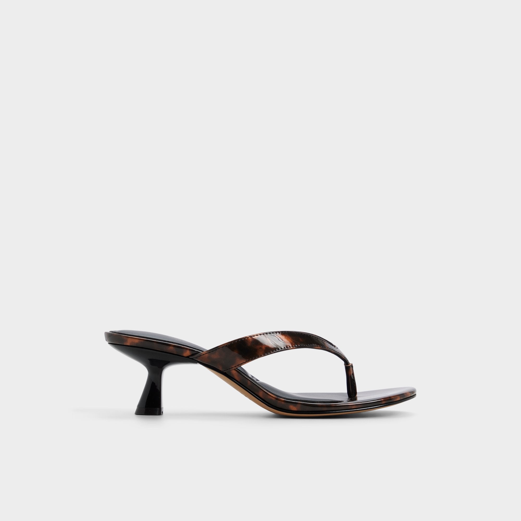 Aldo Jump in Open Brown - Heeled flip flop, Kitten heel Women