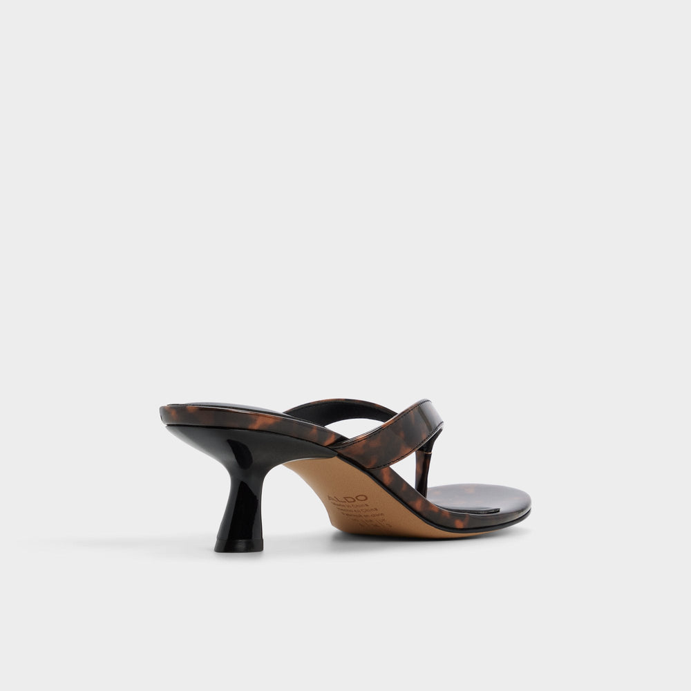 Aldo Jump in Open Brown - Heeled flip flop, Kitten heel Women