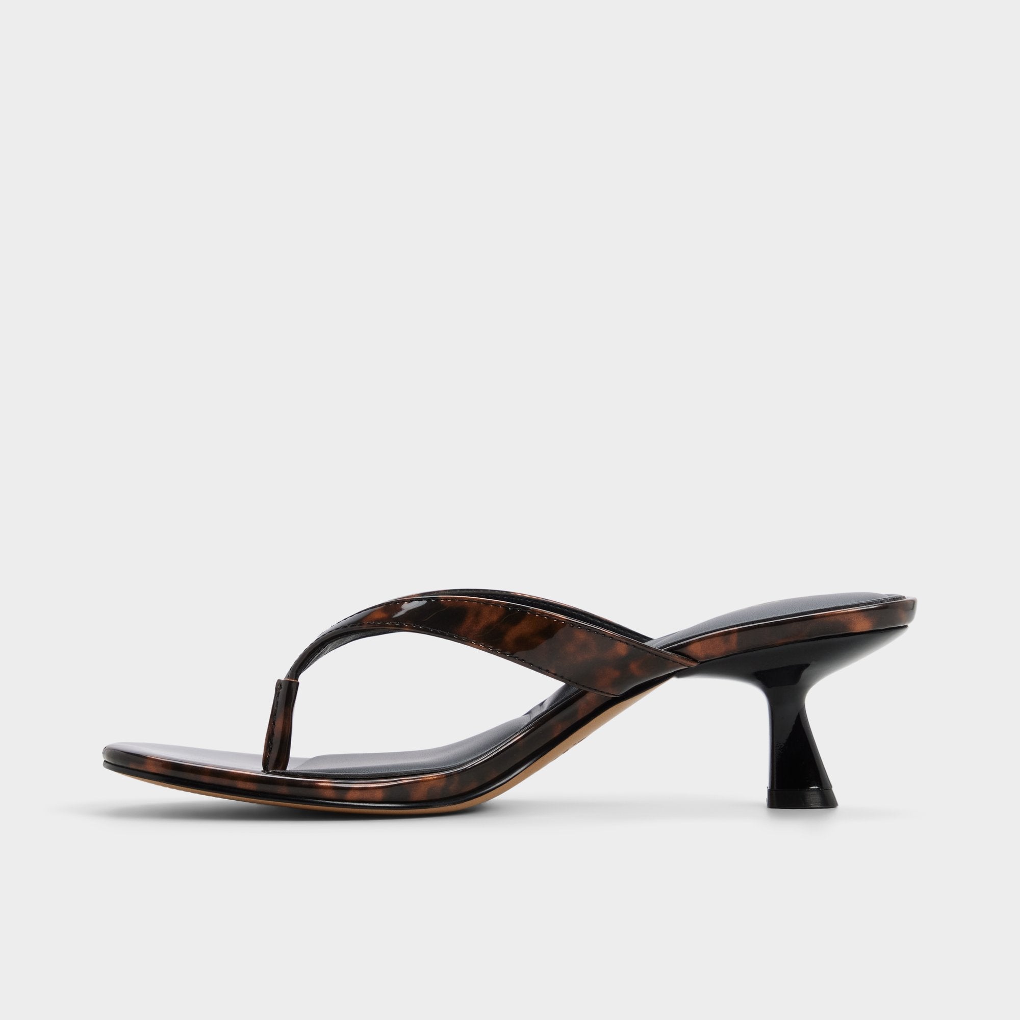 Aldo Jump in Open Brown - Heeled flip flop, Kitten heel Women