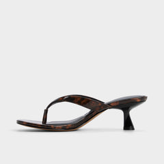 Aldo Jump in Open Brown - Heeled flip flop, Kitten heel Women