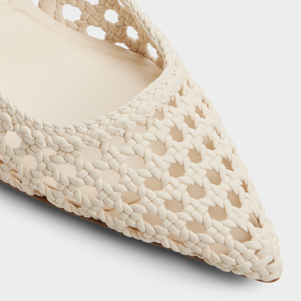 Aldo Violettia in Light Beige - Sling back high heel, Kitten heel Women