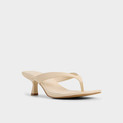 Aldo Jump in Cream - Heeled flip flop, Kitten heel Women