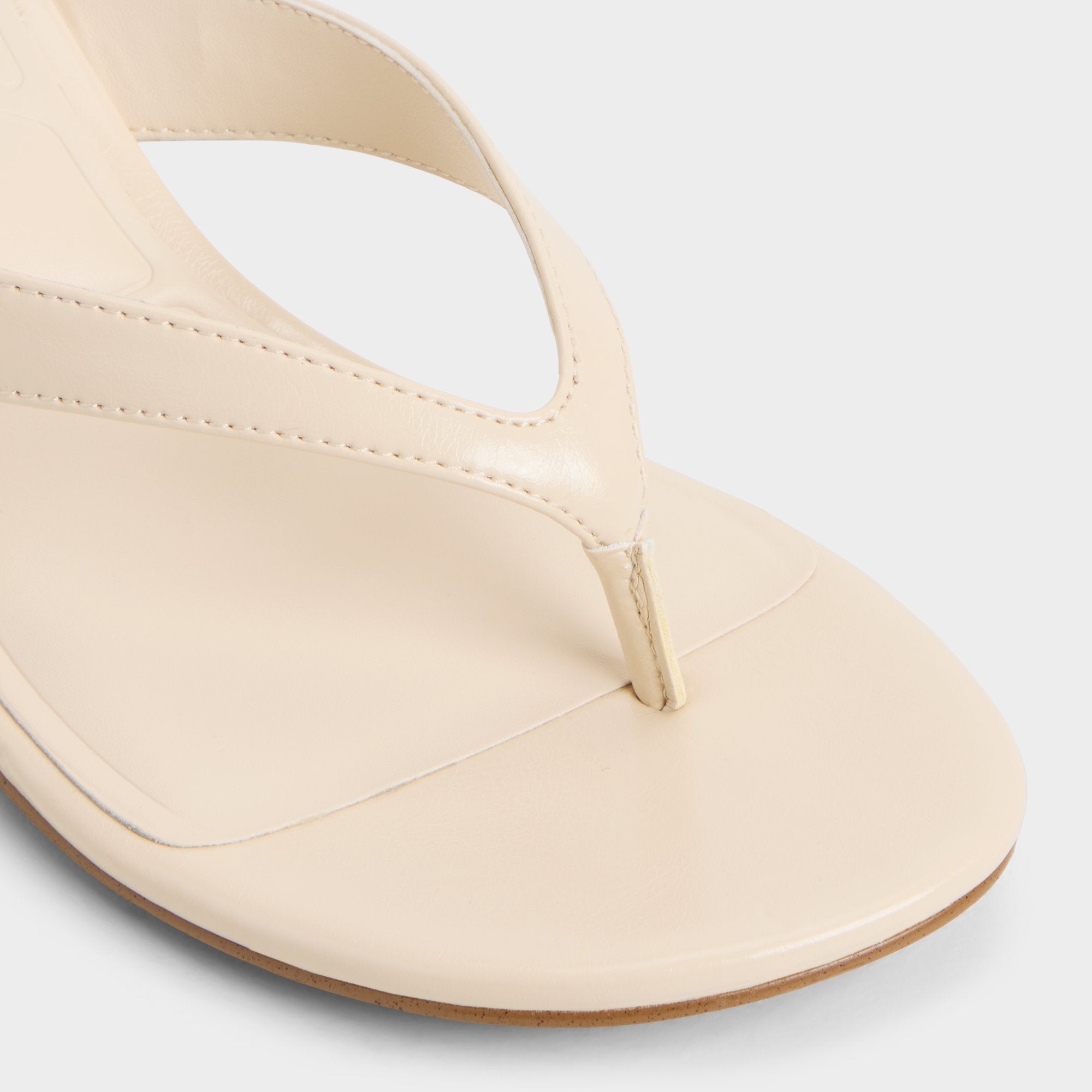 Aldo Jump in Cream - Heeled flip flop, Kitten heel Women