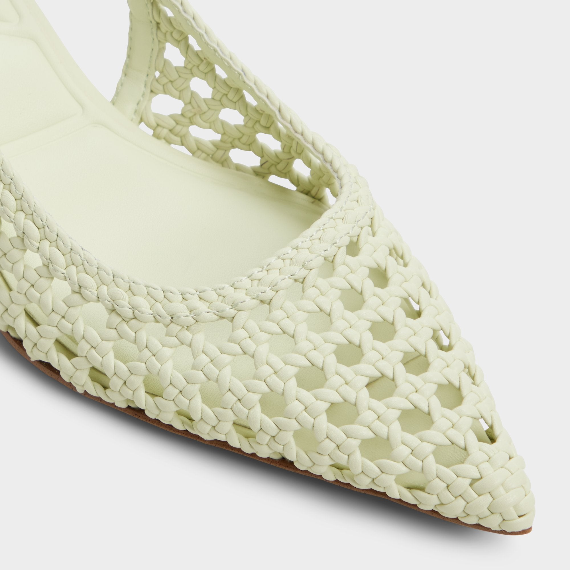 Aldo Violettia in Other Green - Sling back high heel, Kitten heel Women