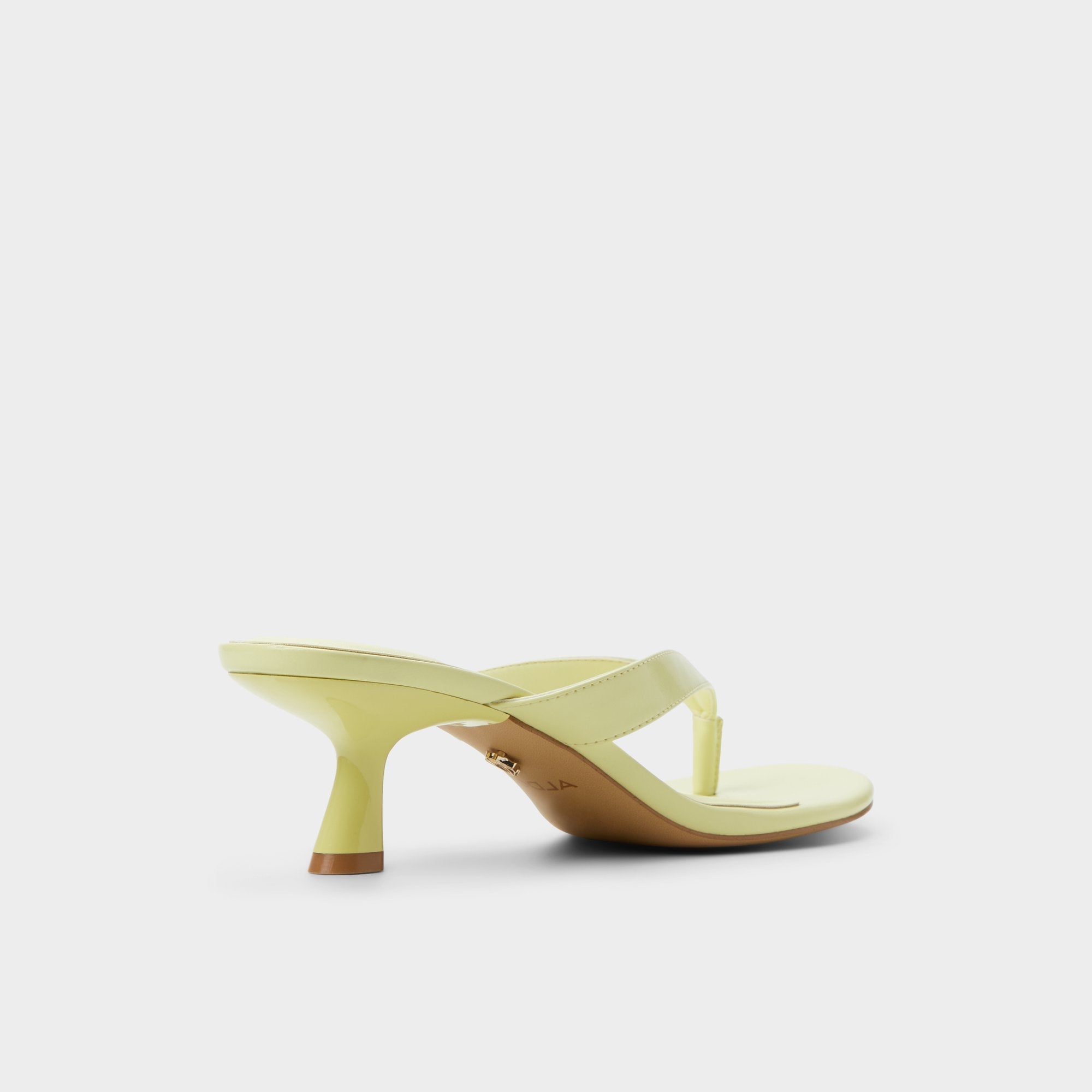 Aldo Jump Other Yellow Women's Strappy sandals - Heeled flip flop, Kitten heel Women