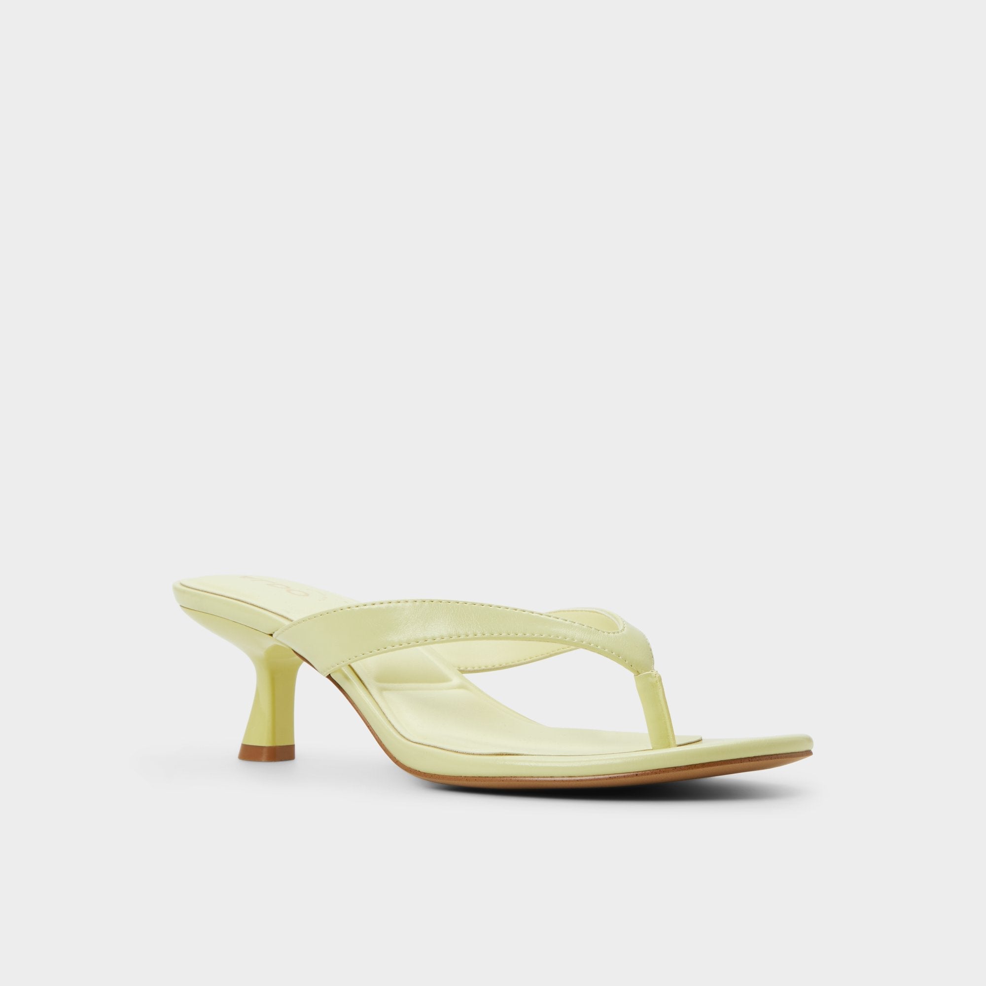 Aldo Jump Other Yellow Women's Strappy sandals - Heeled flip flop, Kitten heel Women