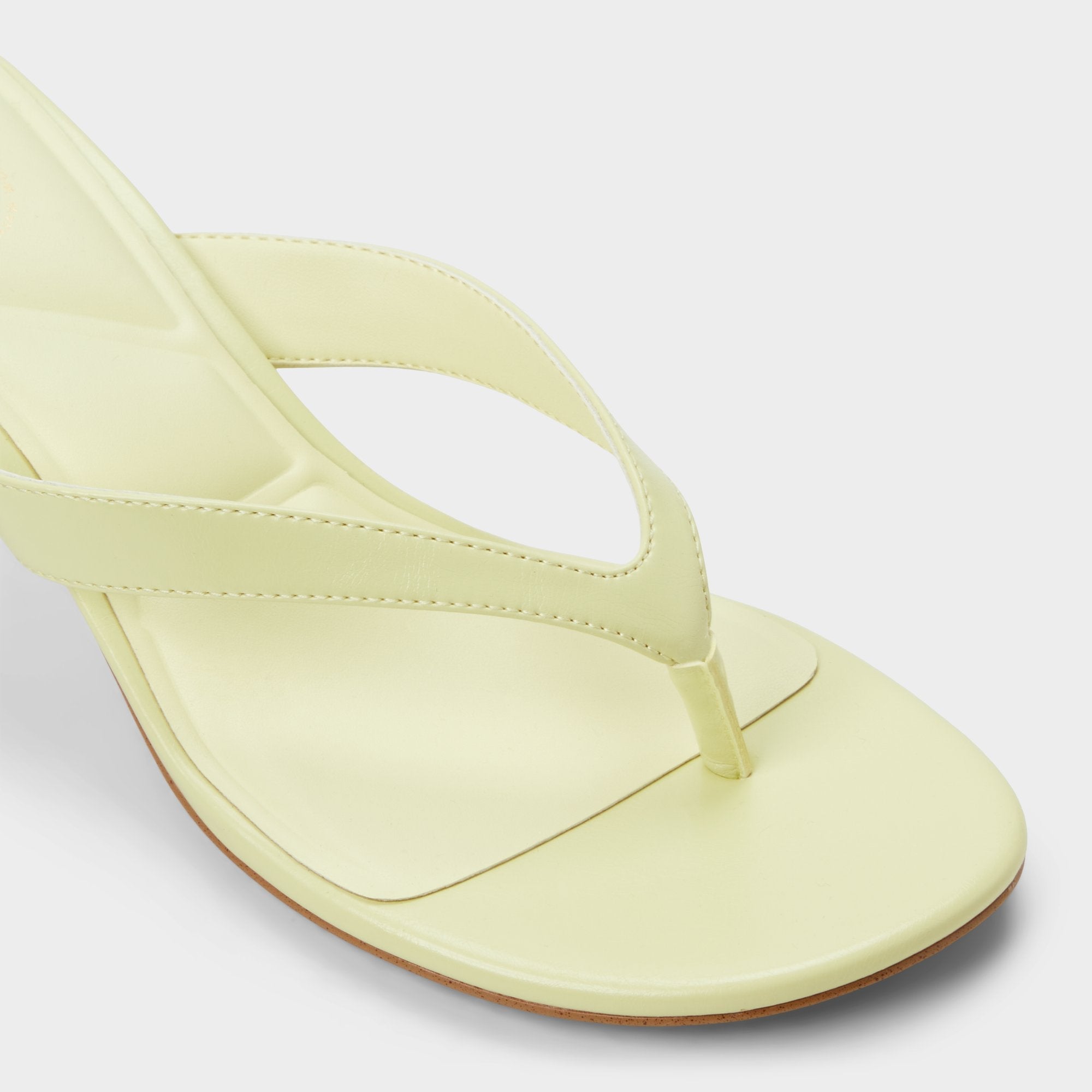 Aldo Jump Other Yellow Women's Strappy sandals - Heeled flip flop, Kitten heel Women