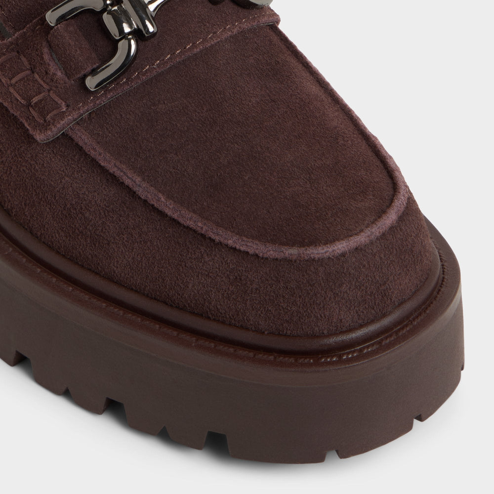 Aldo Oneameth in Dark Brown - Loafer, Lug sole Women