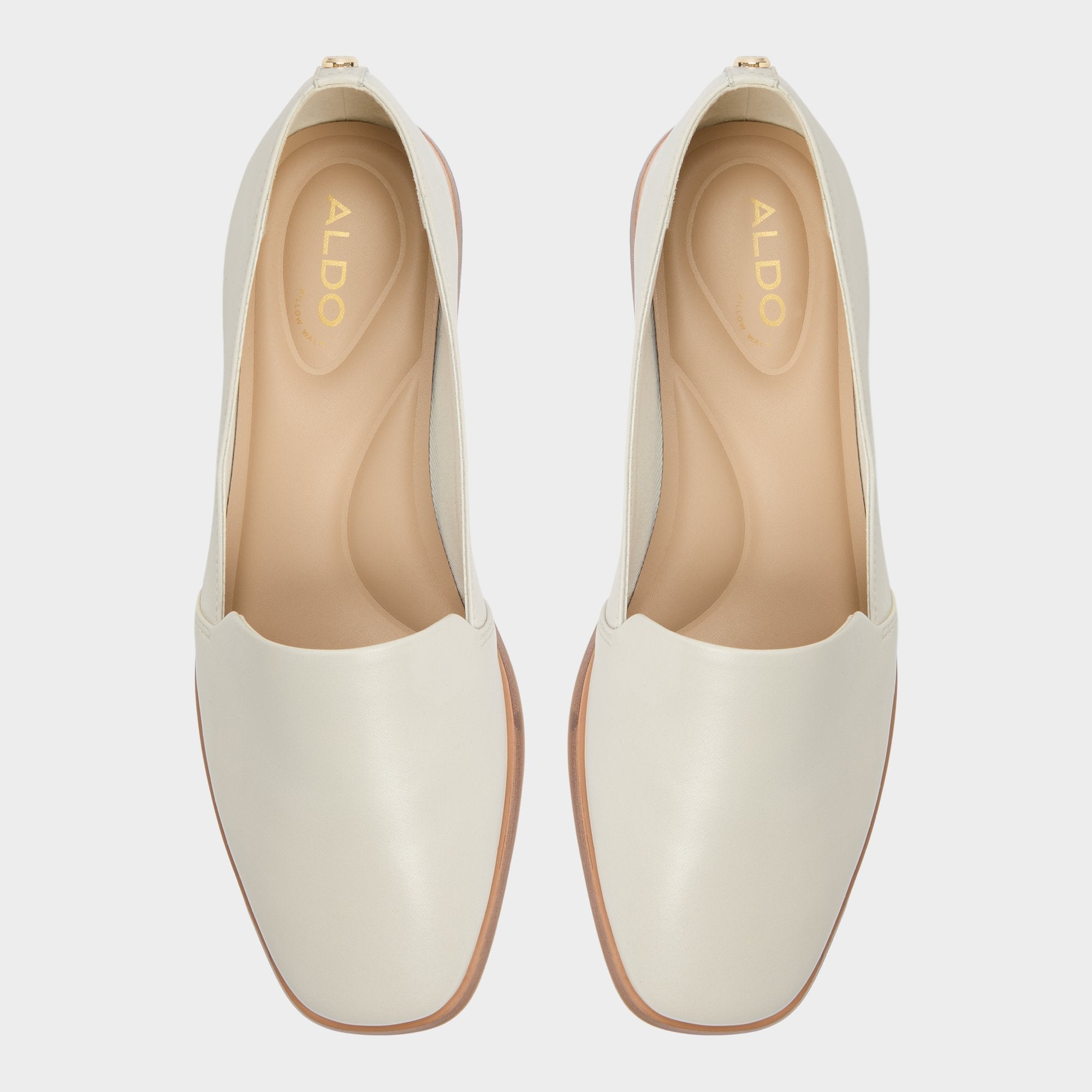 Aldo Caraelia White/Bone Women's Loafers & Oxfords - Loafer Women