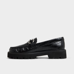 Aldo Danrose Black Women's Loafers & Oxfords - Loafer, Lug sole Women