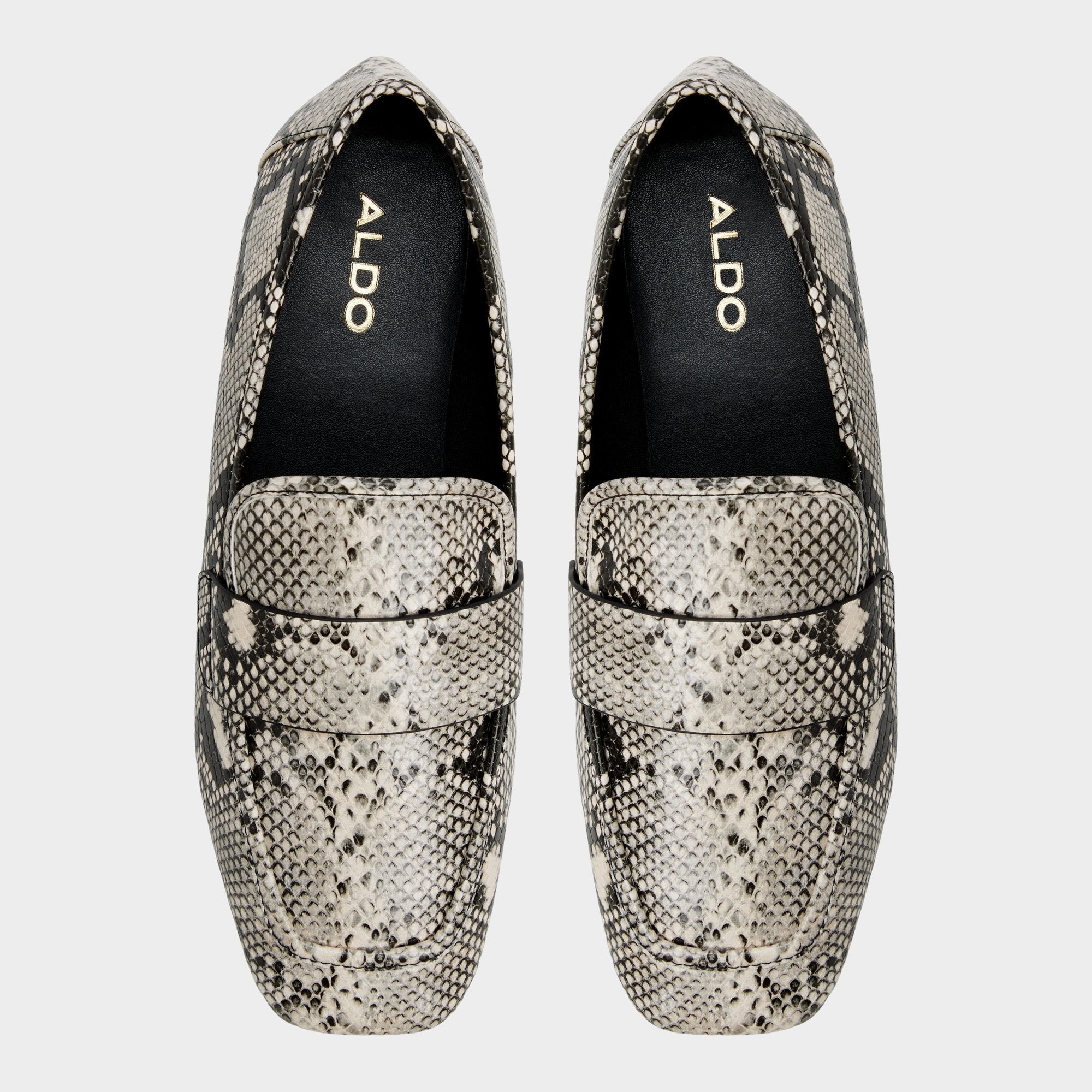 Aldo Bellamyy Black/White Women's Loafers & Oxfords - Loafer Women