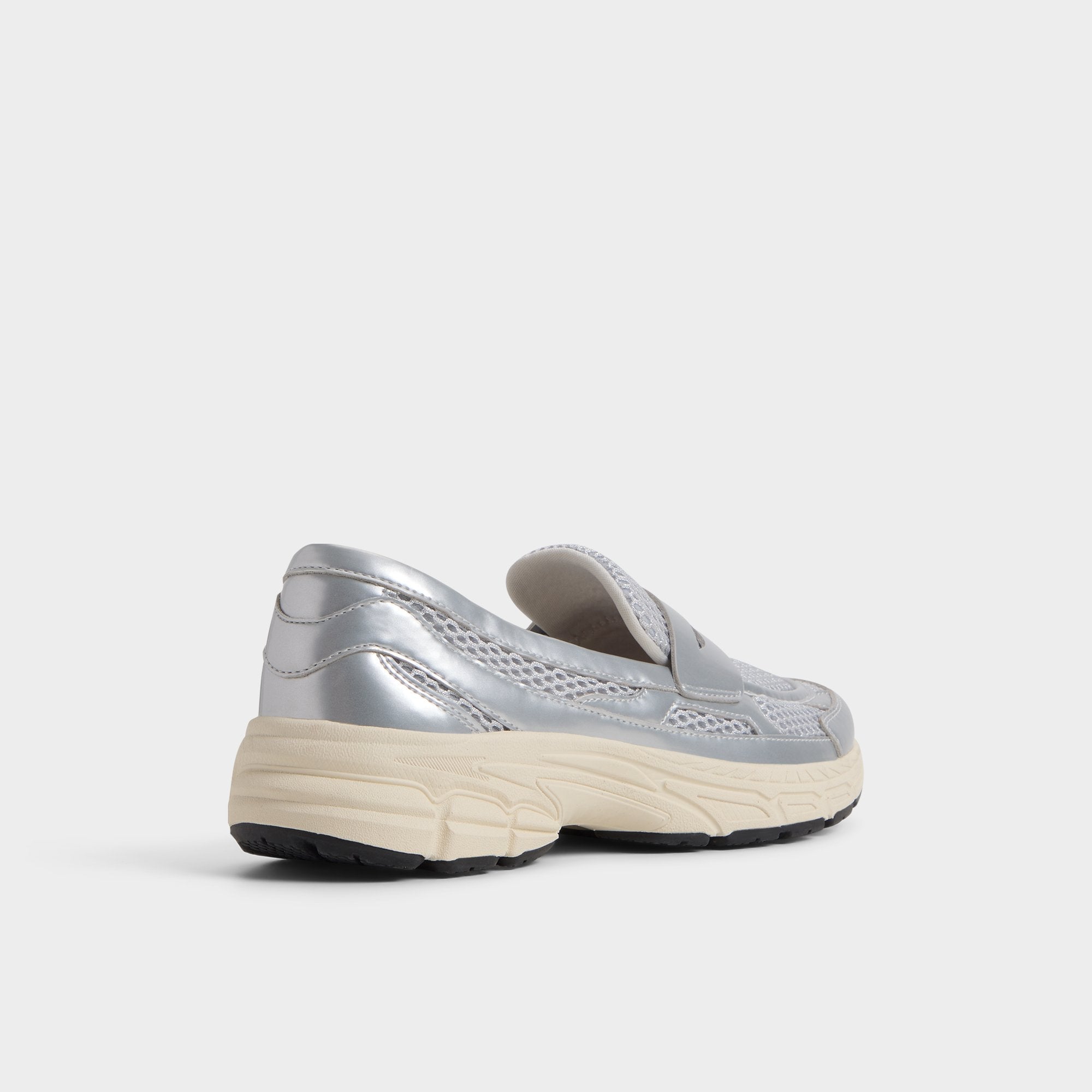 Aldo Loffy in Silver - Loafer, Jogger sole Women