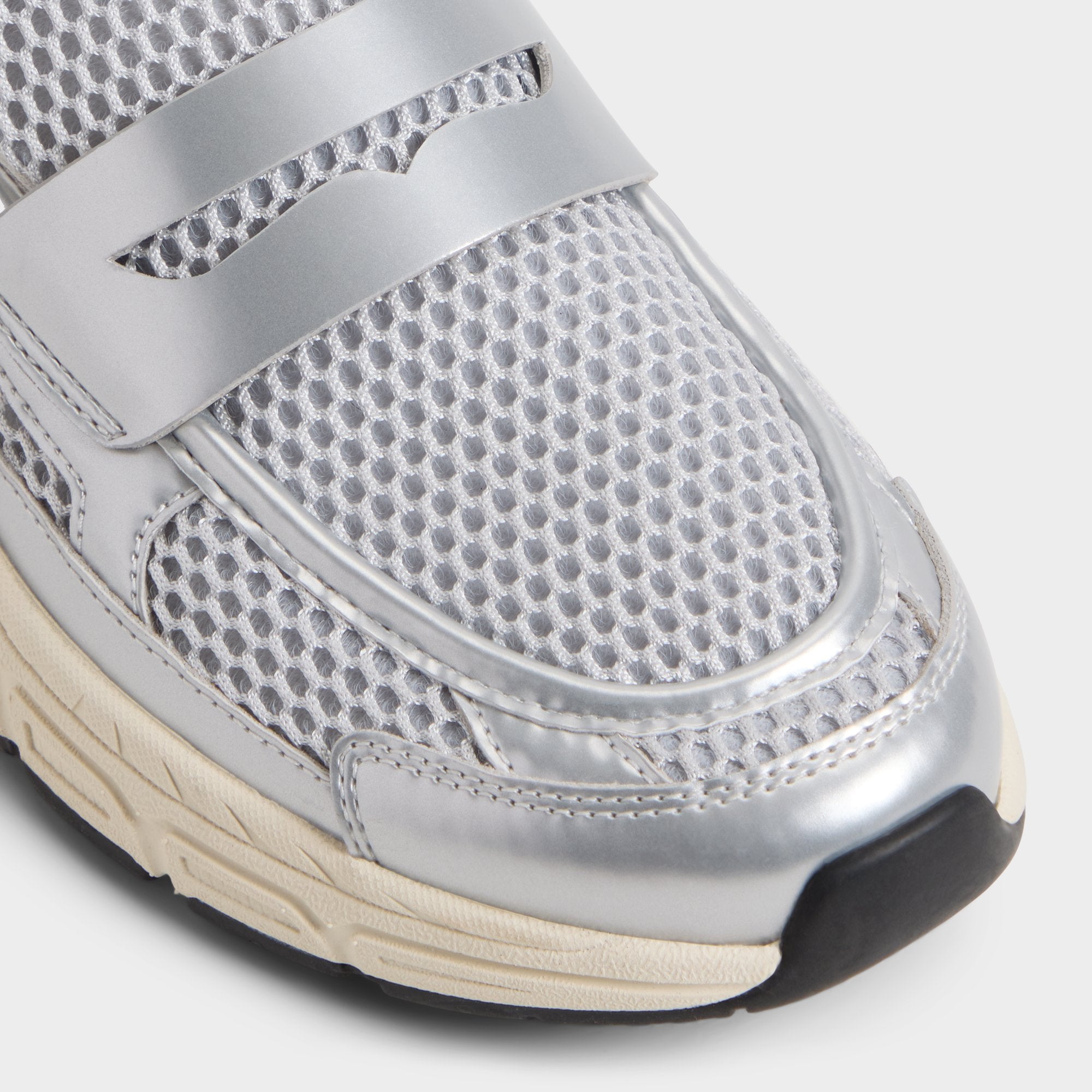 Aldo Loffy in Silver - Loafer, Jogger sole Women