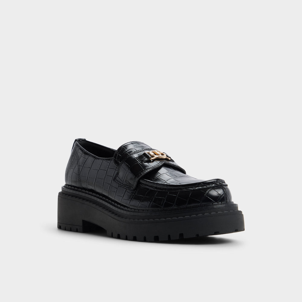 Aldo Miravelle in Black - Loafer, Lug sole Women
