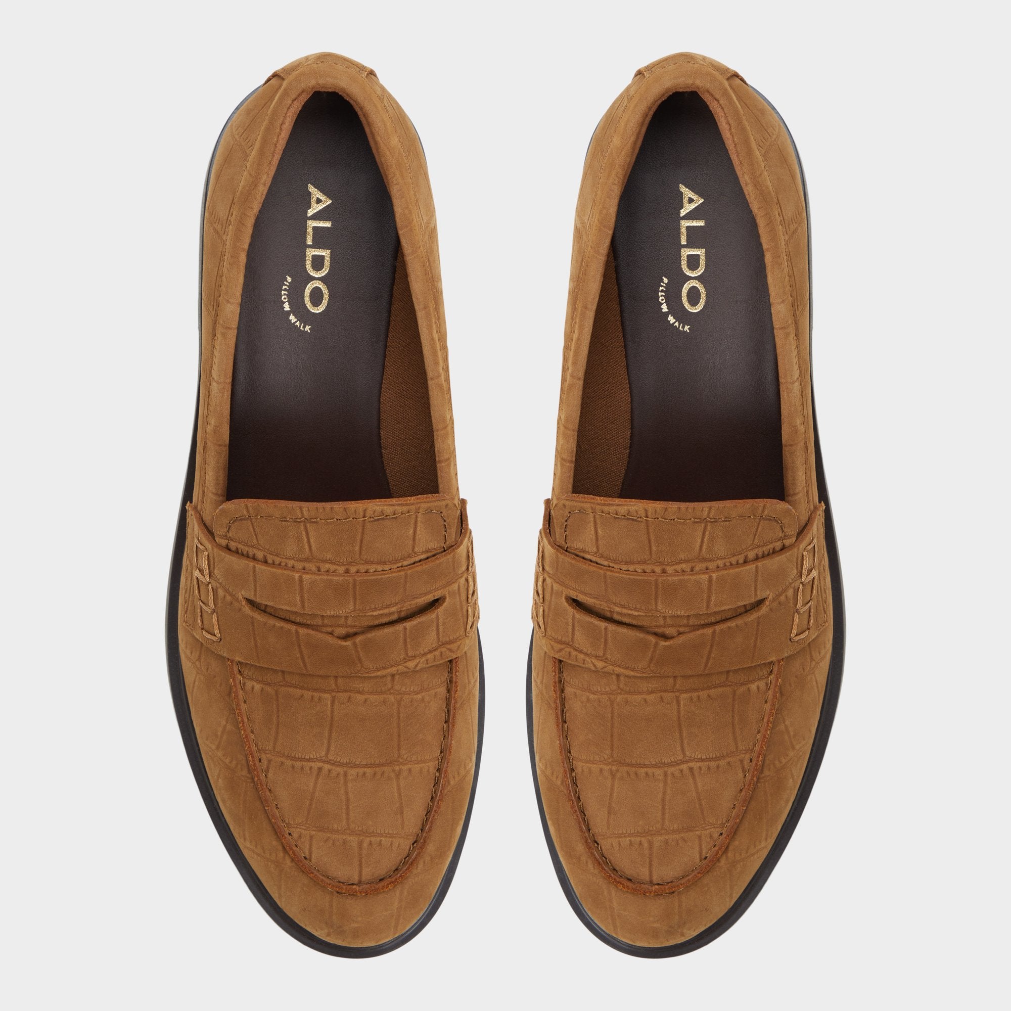 Aldo Lededanten Dark Brown Women's Loafers & Oxfords - Loafer, Block heel Women