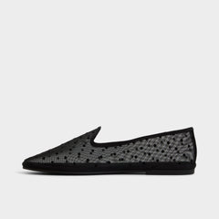 Aldo Aurabelle Black Textile Mesh Women's Loafers & Oxfords - Loafer Women