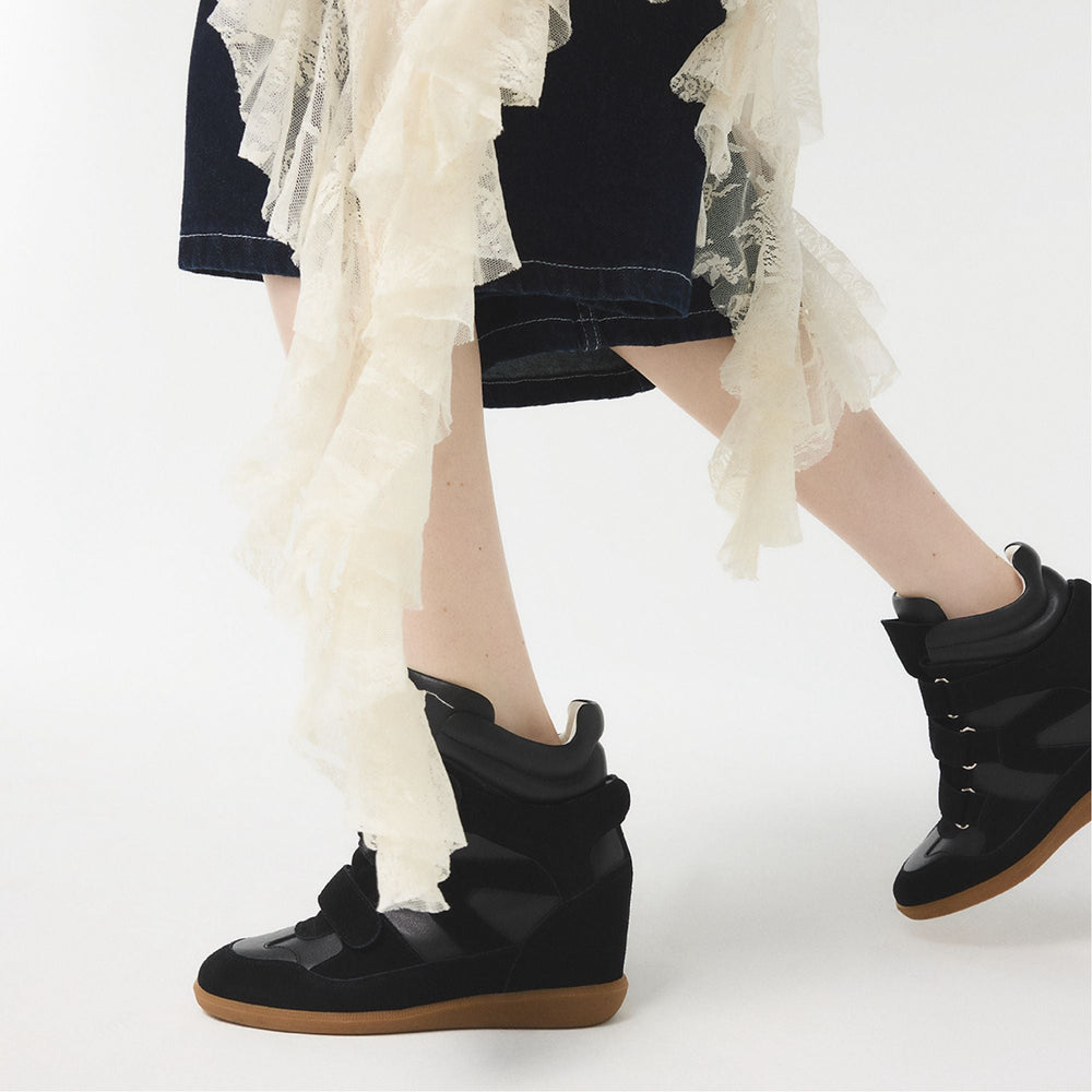 Aldo Bellissamo in Black - Wedge sneaker, Wedge heel Women