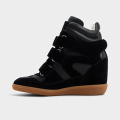 Aldo Bellissamo in Black - Wedge sneaker, Wedge heel Women