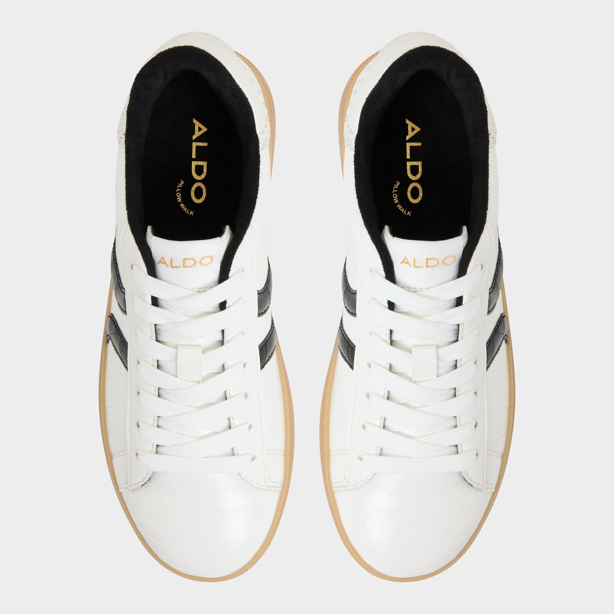 Aldo Chicsneaker2 White/Black Women's Low top sneakers - Sneaker, Cup sole Women|Bags