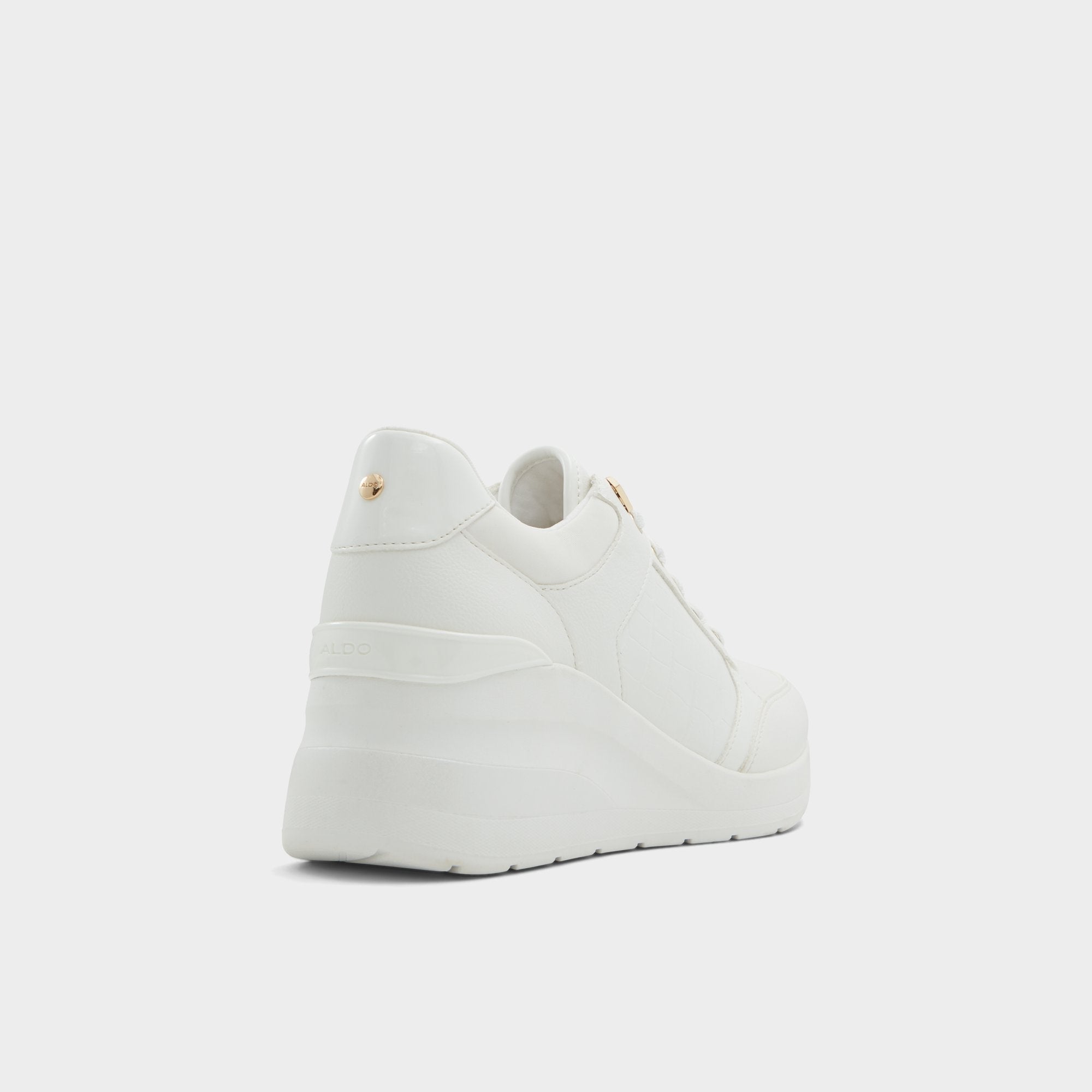 Aldo Iconistep White Overflow Women's Low top sneakers - Wedge sneaker, Wedge heel Women