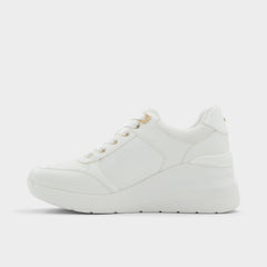 Aldo Iconistep White Overflow Women's Low top sneakers - Wedge sneaker, Wedge heel Women