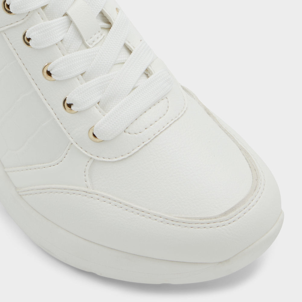 Aldo Iconistep White Overflow Women's Low top sneakers - Wedge sneaker, Wedge heel Women