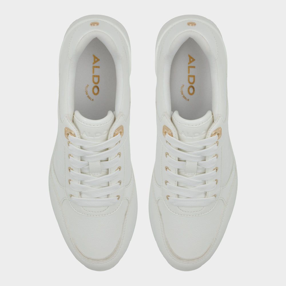 Aldo Iconistep White Overflow Women's Low top sneakers - Wedge sneaker, Wedge heel Women