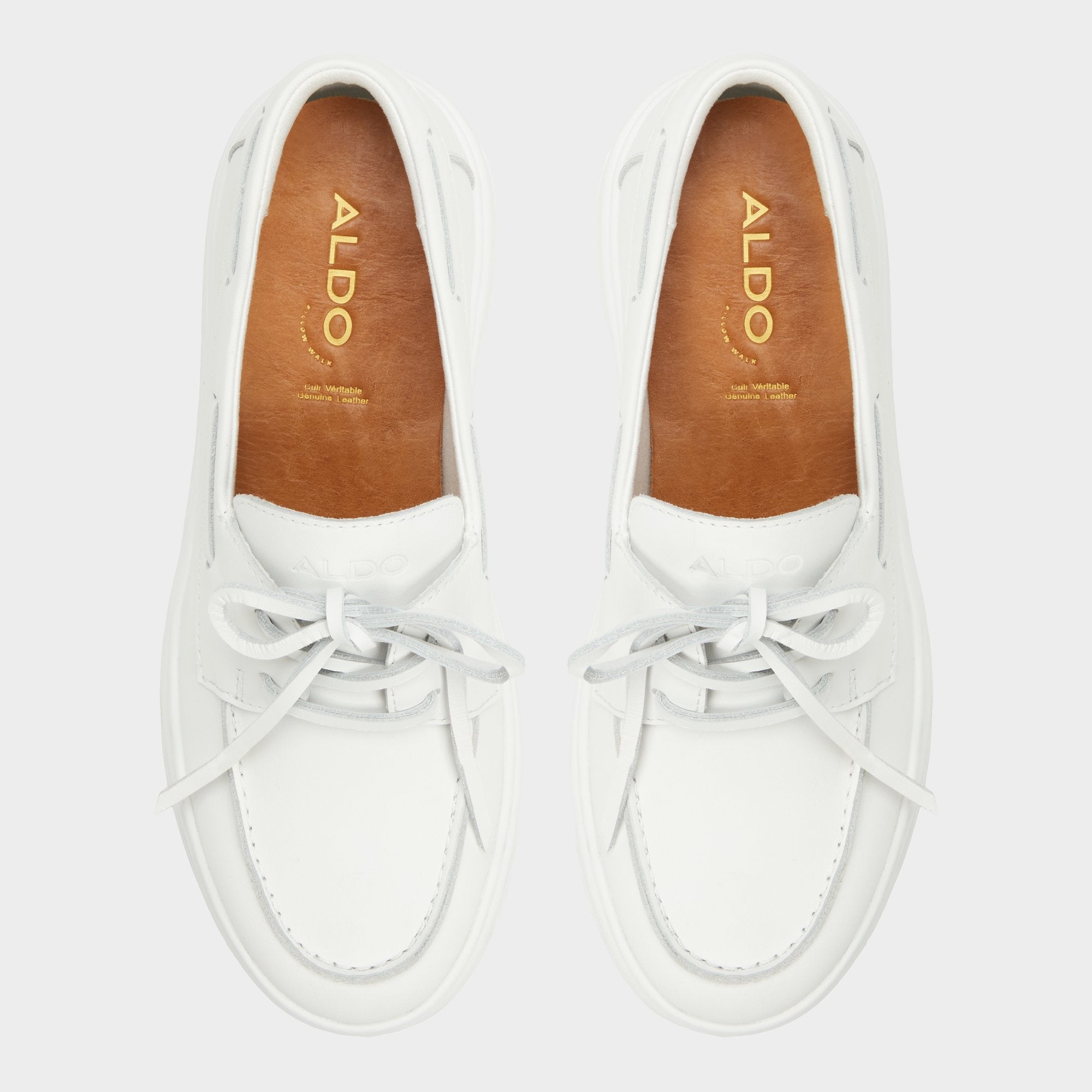 Aldo Wildbreeze Open White Women's Slip on sneakers - Boat shoe, Platform Women