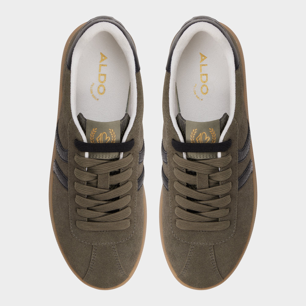 Aldo Chicsneaker in Olive - Low top sneaker, Cup sole Women