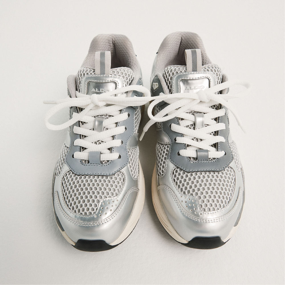 Aldo Pillowsnkr in L Silver - Jogger sneaker Women