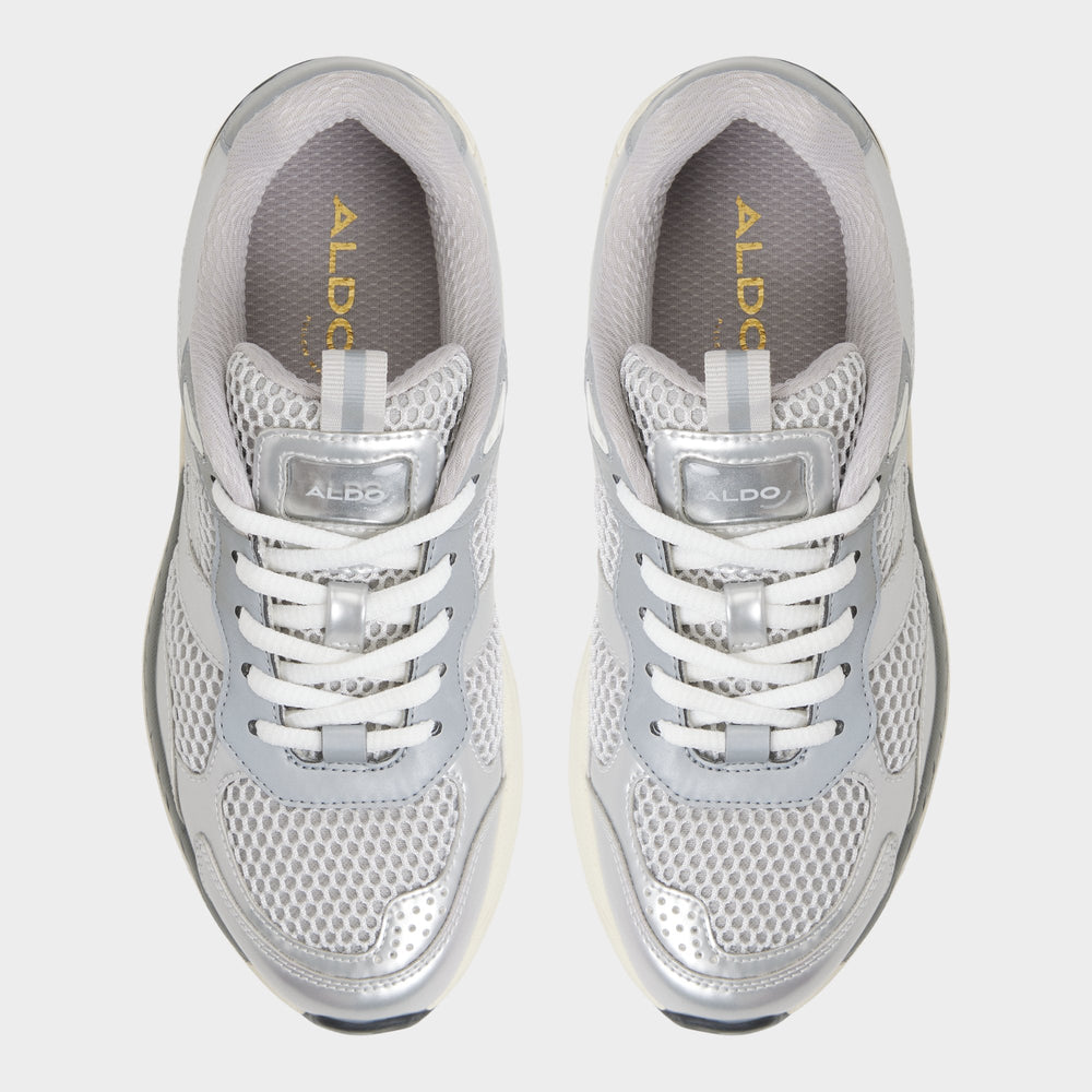 Aldo Pillowsnkr in L Silver - Jogger sneaker Women