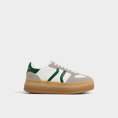 Aldo Elabrintar White Combo Women's Low top sneakers - Low top sneaker, Platform Women