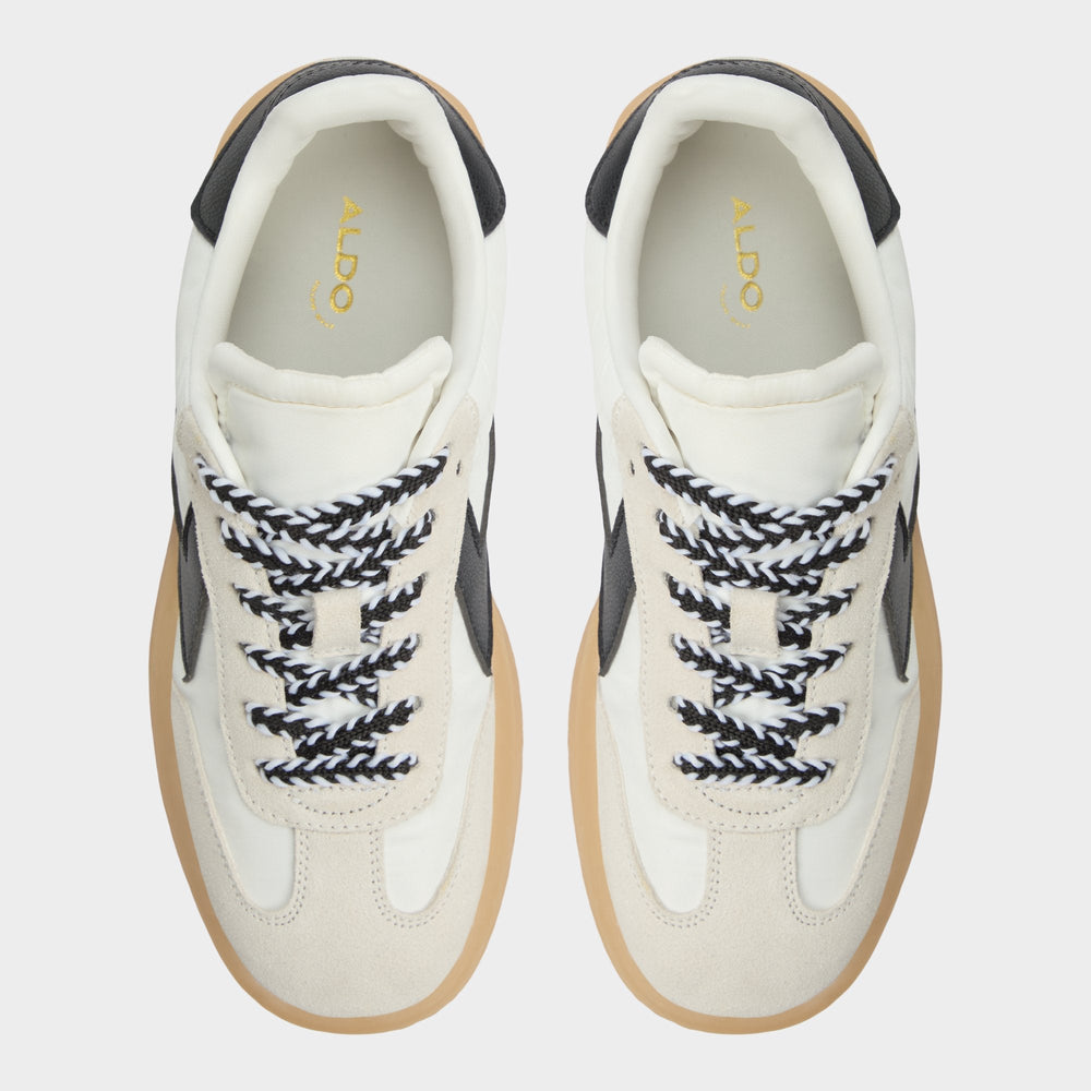 Aldo Retrostep White/Black Women's Low top sneakers - Low top sneaker, Jogger sole Women