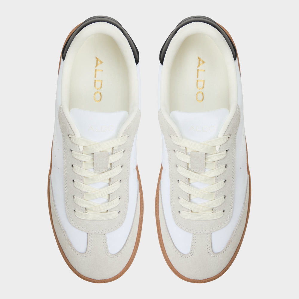 Aldo Clubstyle White/Black Women's Low top sneakers - Jogger sneaker, Jogger sole Women