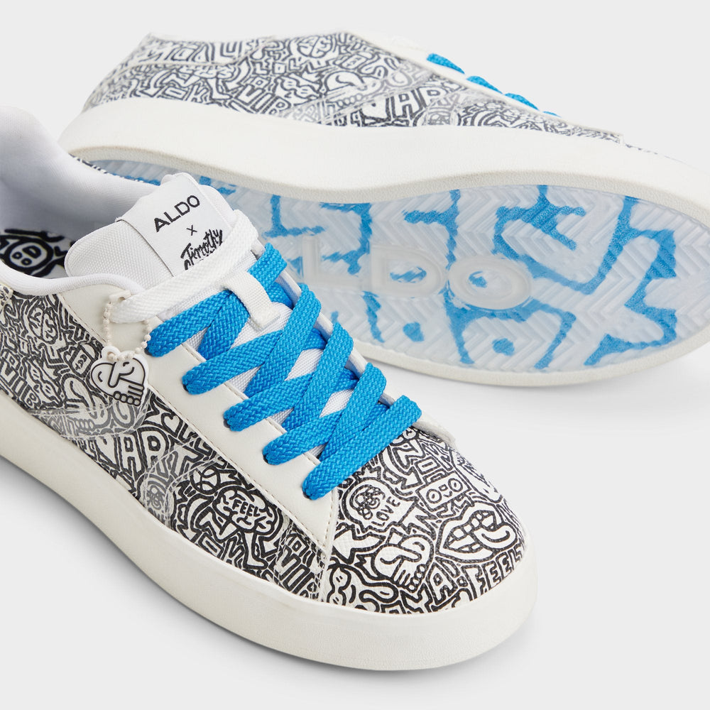Aldo Timothy in Goodman White Black - Women's low top sneaker, Cup sole Women