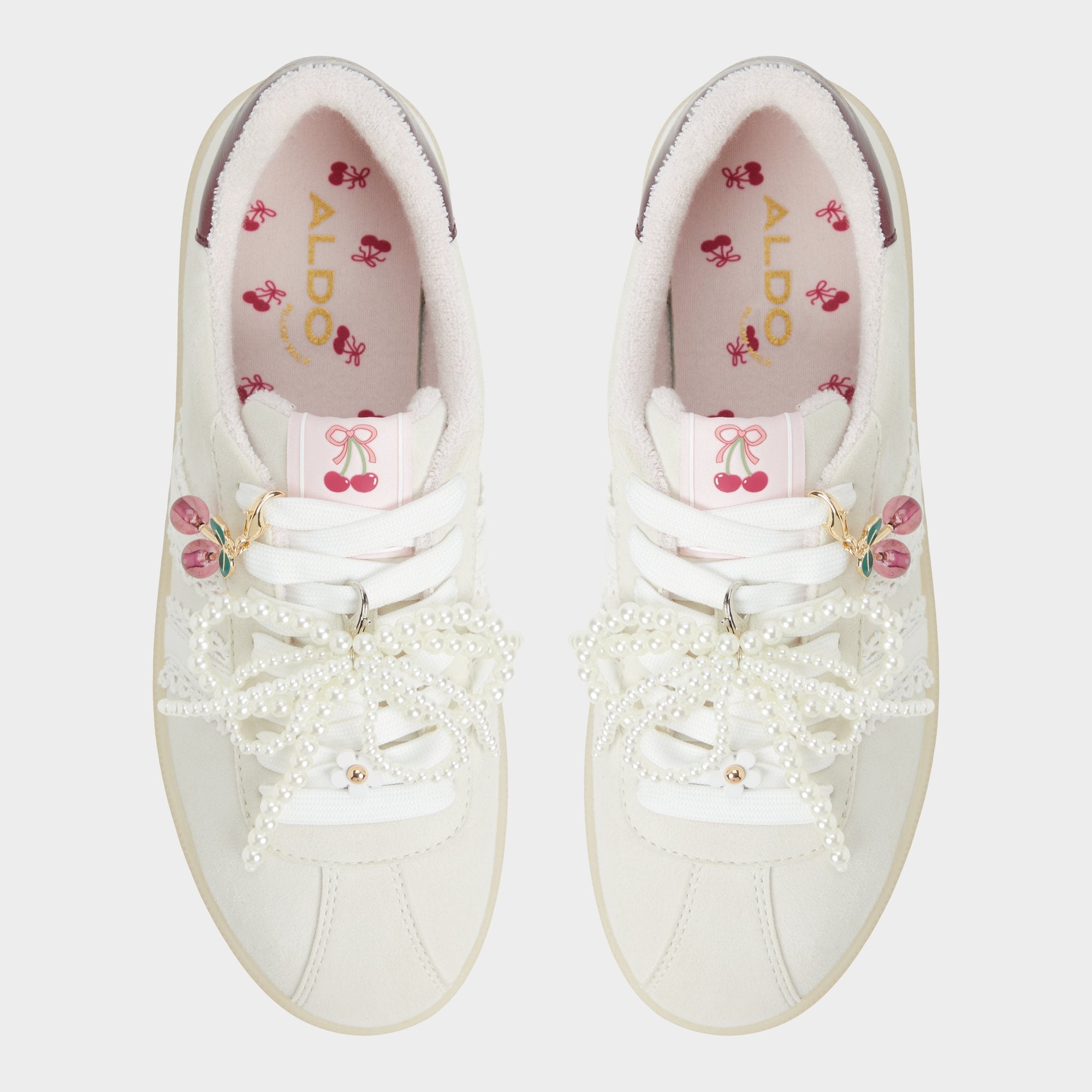 Aldo Sweetthing White/Bone Women's Low top sneakers - Low top sneaker, Cup sole Women