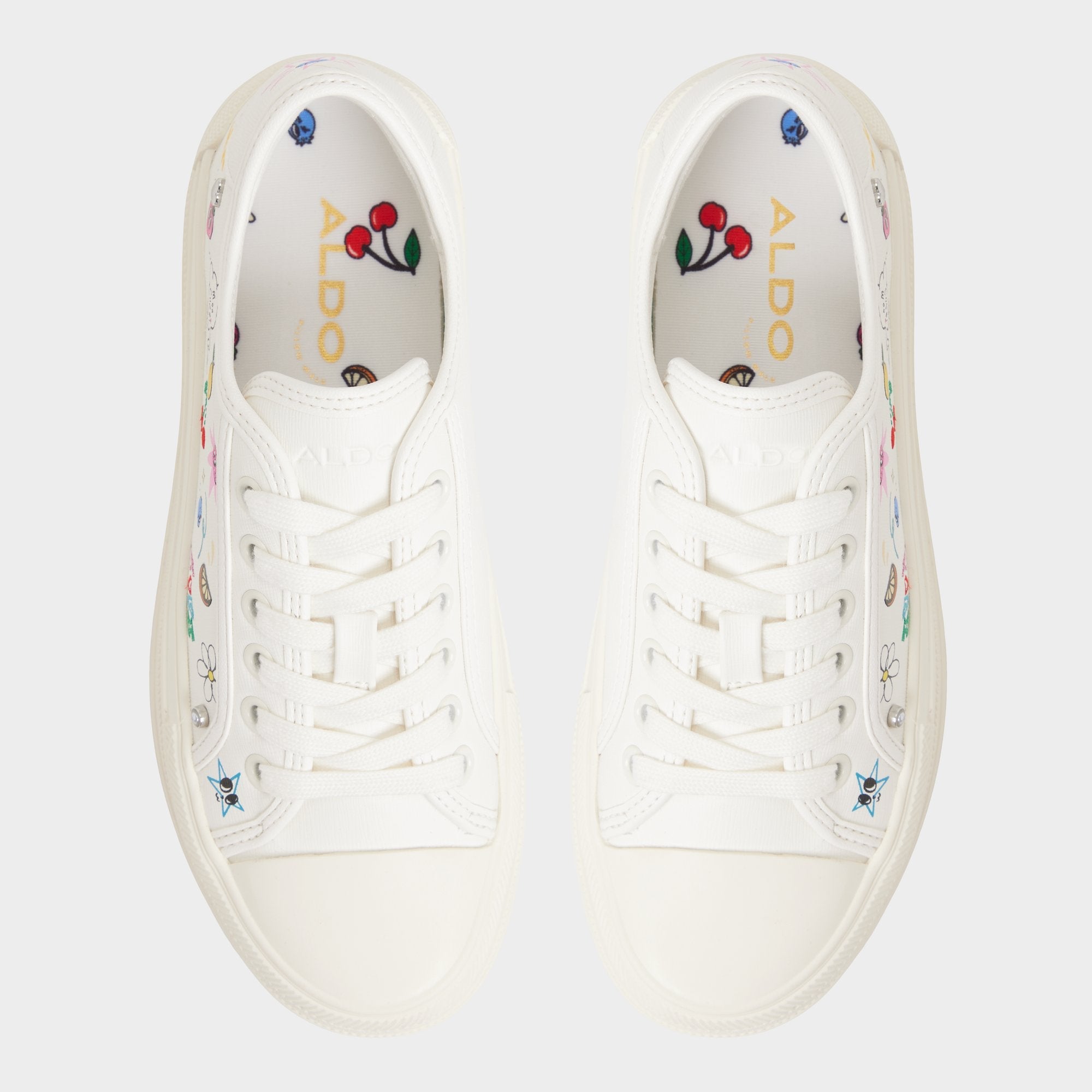 Aldo Rayes White/Multi Women's Low top sneakers - Sneaker, Platform Women
