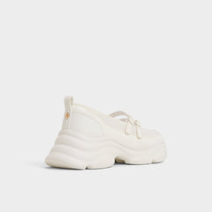 Aldo Aethera White Women's Platform and wedge sneakers - Mary Jane Sneakers, Jogger sole Women