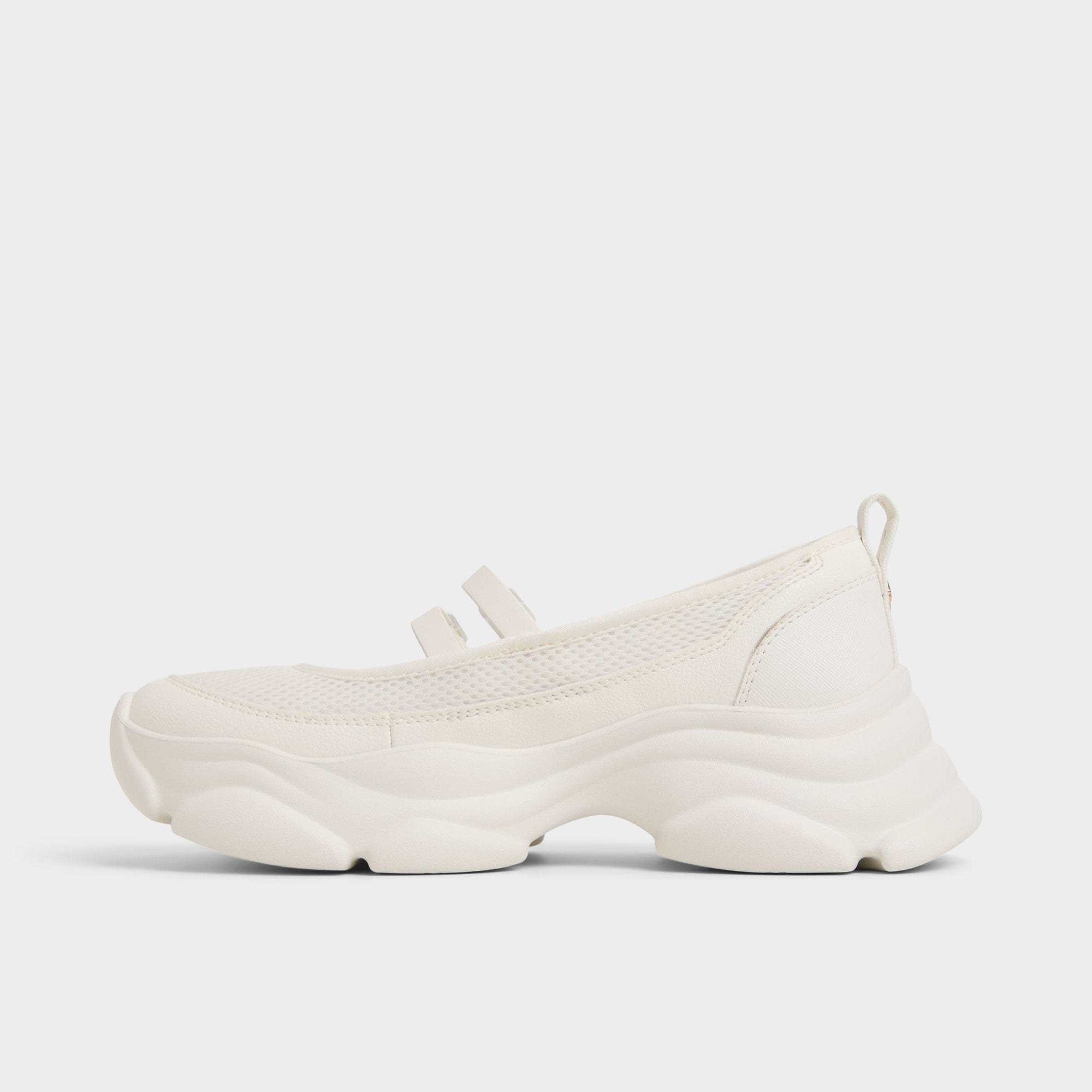 Aldo Aethera White Women's Platform and wedge sneakers - Mary Jane Sneakers, Jogger sole Women